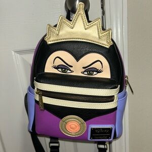 Loungefly Evil Queen Backpack - Black, Purple, Gold